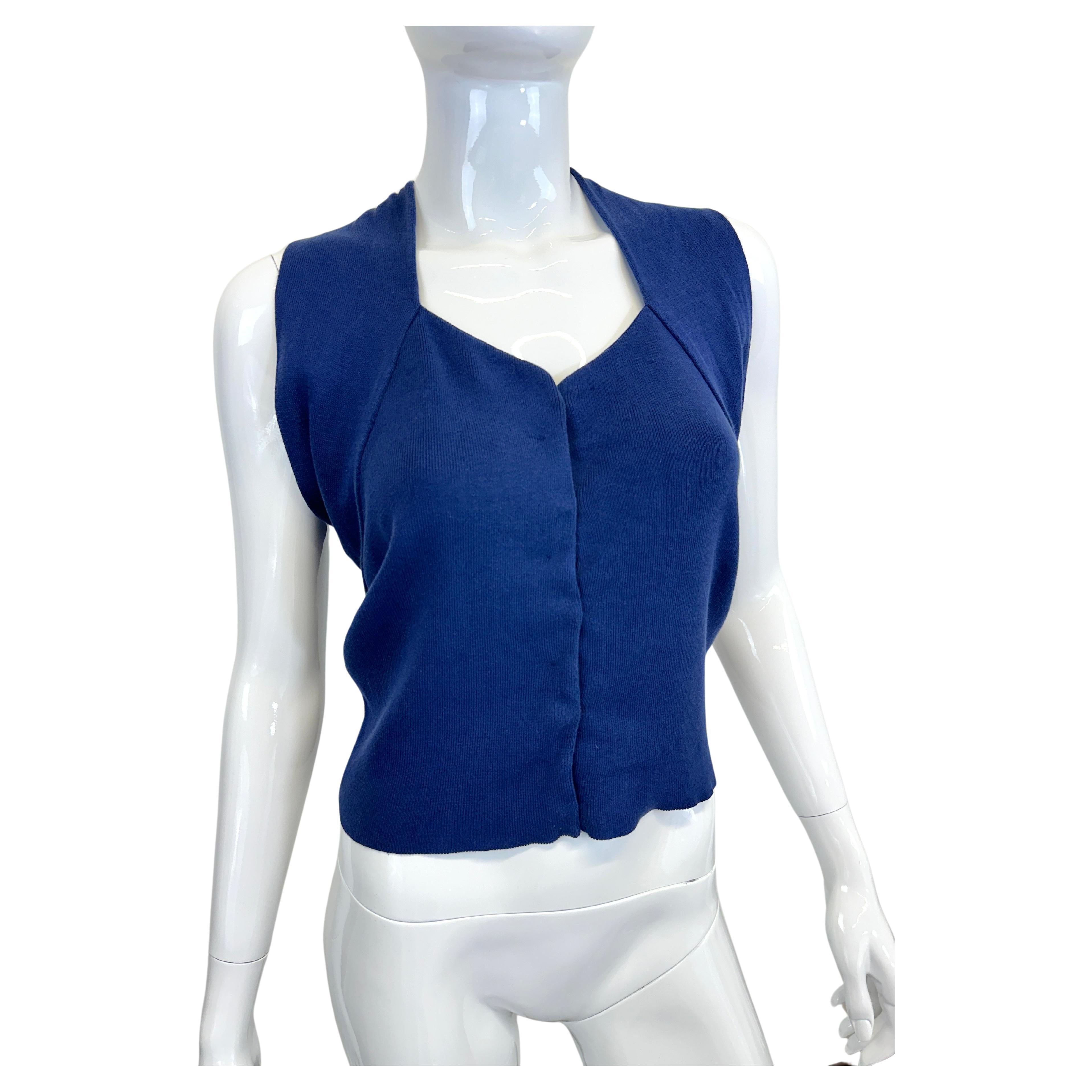 A/W 2007 Maison Margiela deconstructed faux sleeves scarf cardigan top For Sale
