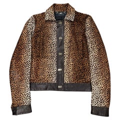 A/W 2010 Gucci by Frida Giannini leopard pony hair leather jacket