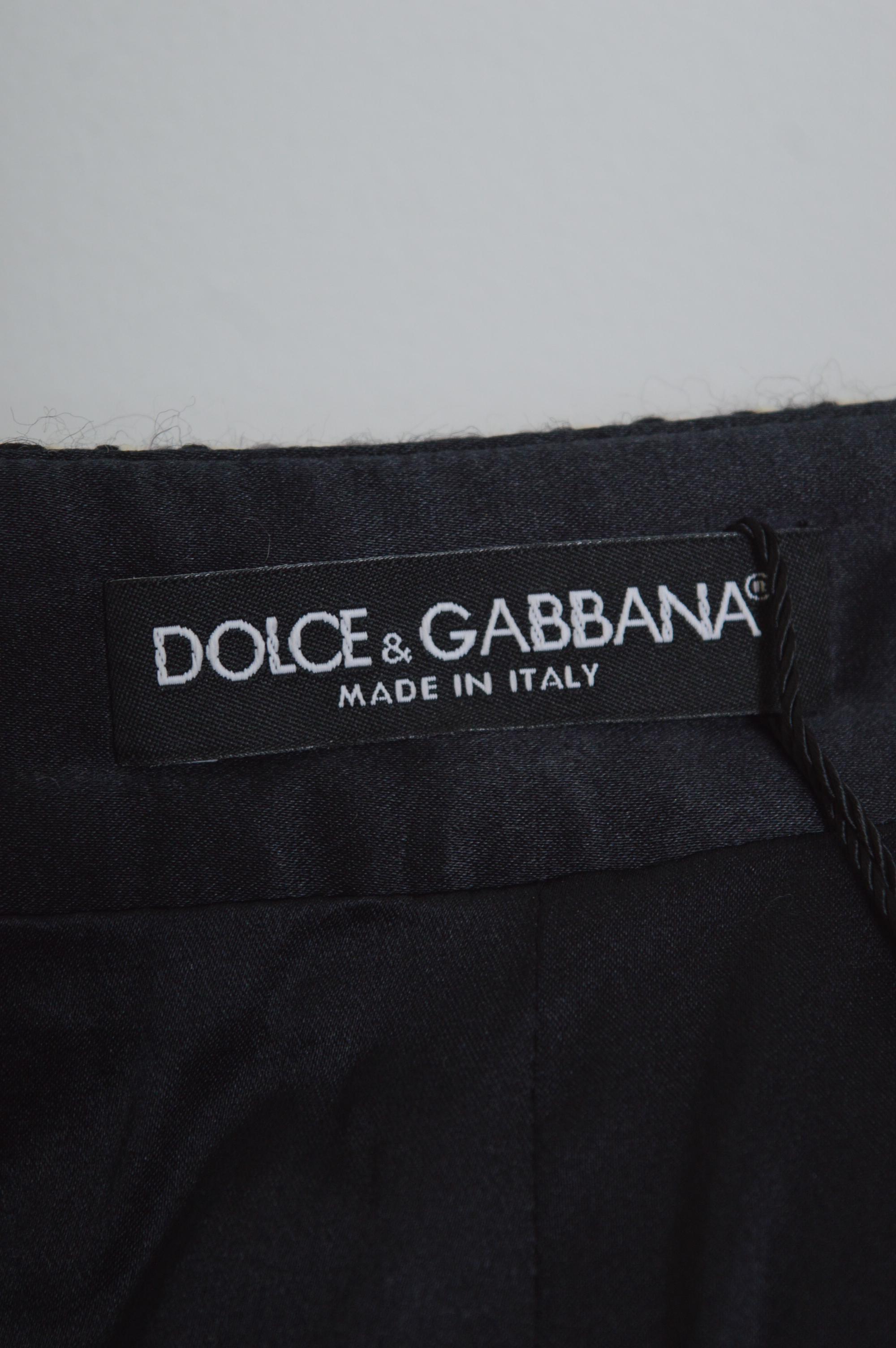 A/W 2013 Dolce & Gabbana High Waisted Tweed Wool Knickers hot Pant Shorts For Sale 4