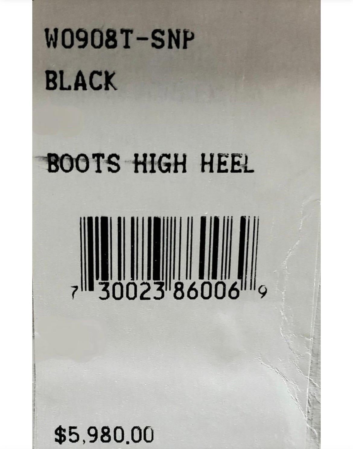A/W 2013 Rare Tom Ford Black Over-the-Knee Boots 37.5, 38 NWT For Sale 6