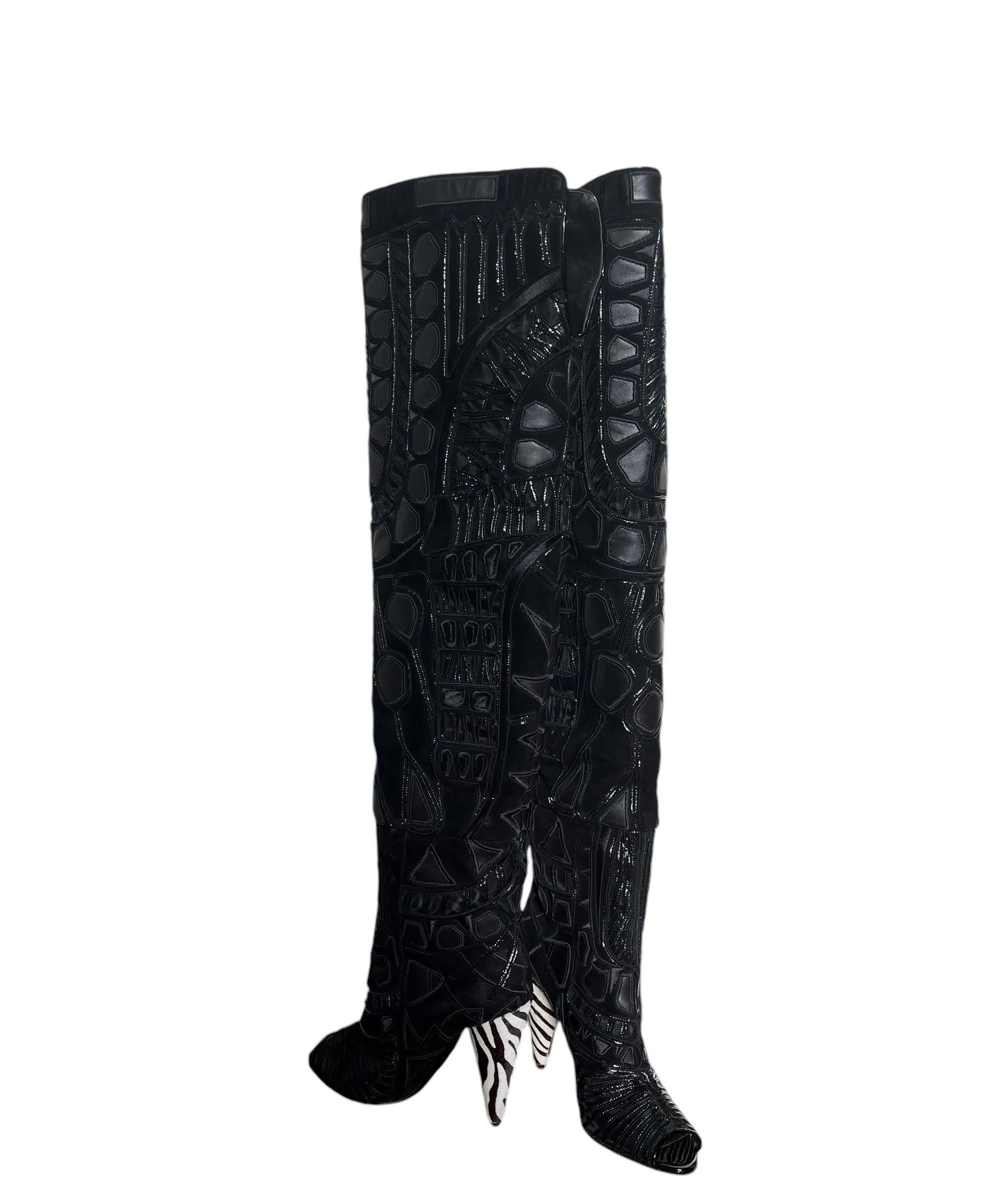 A/W 2013 Rare Tom Ford Black Over-the-Knee Boots 37.5, 38 NWT For Sale 1