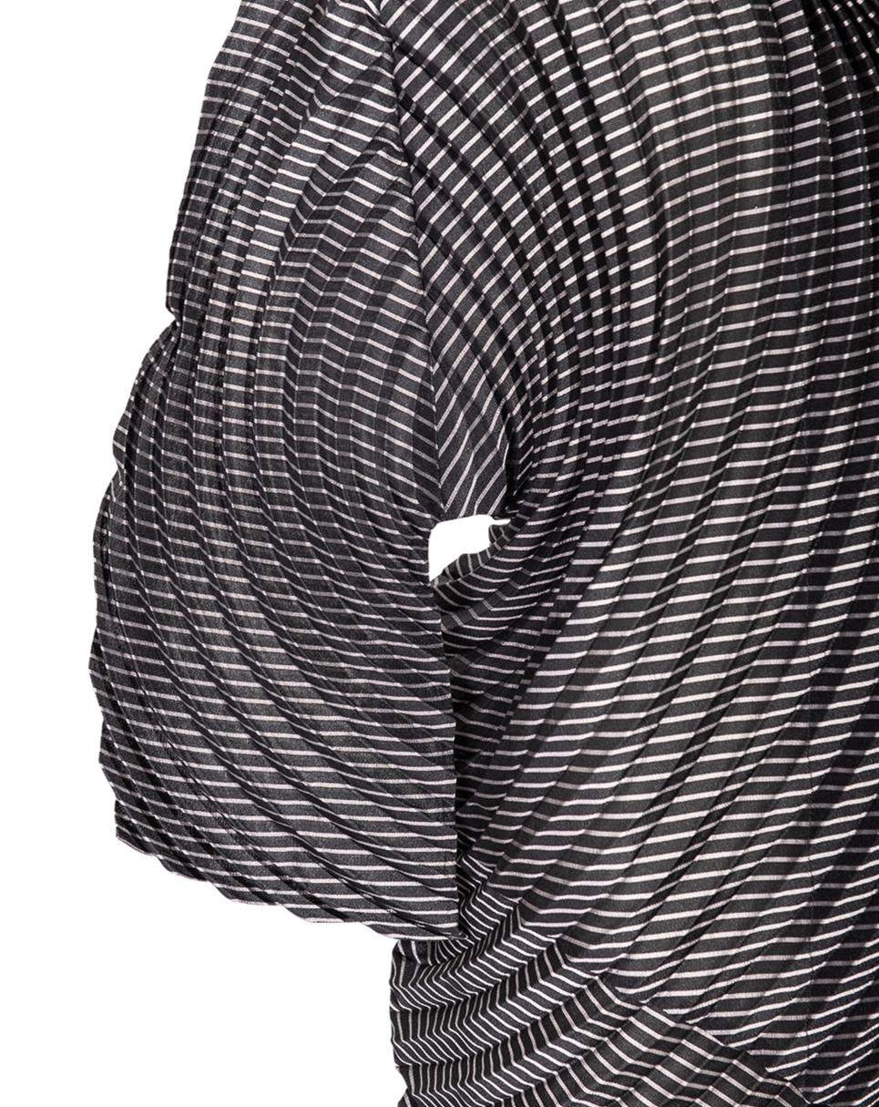 A/W 2014 Issey Miyake Gray and Black Sculptural Spiral Pleated Cardigan 1