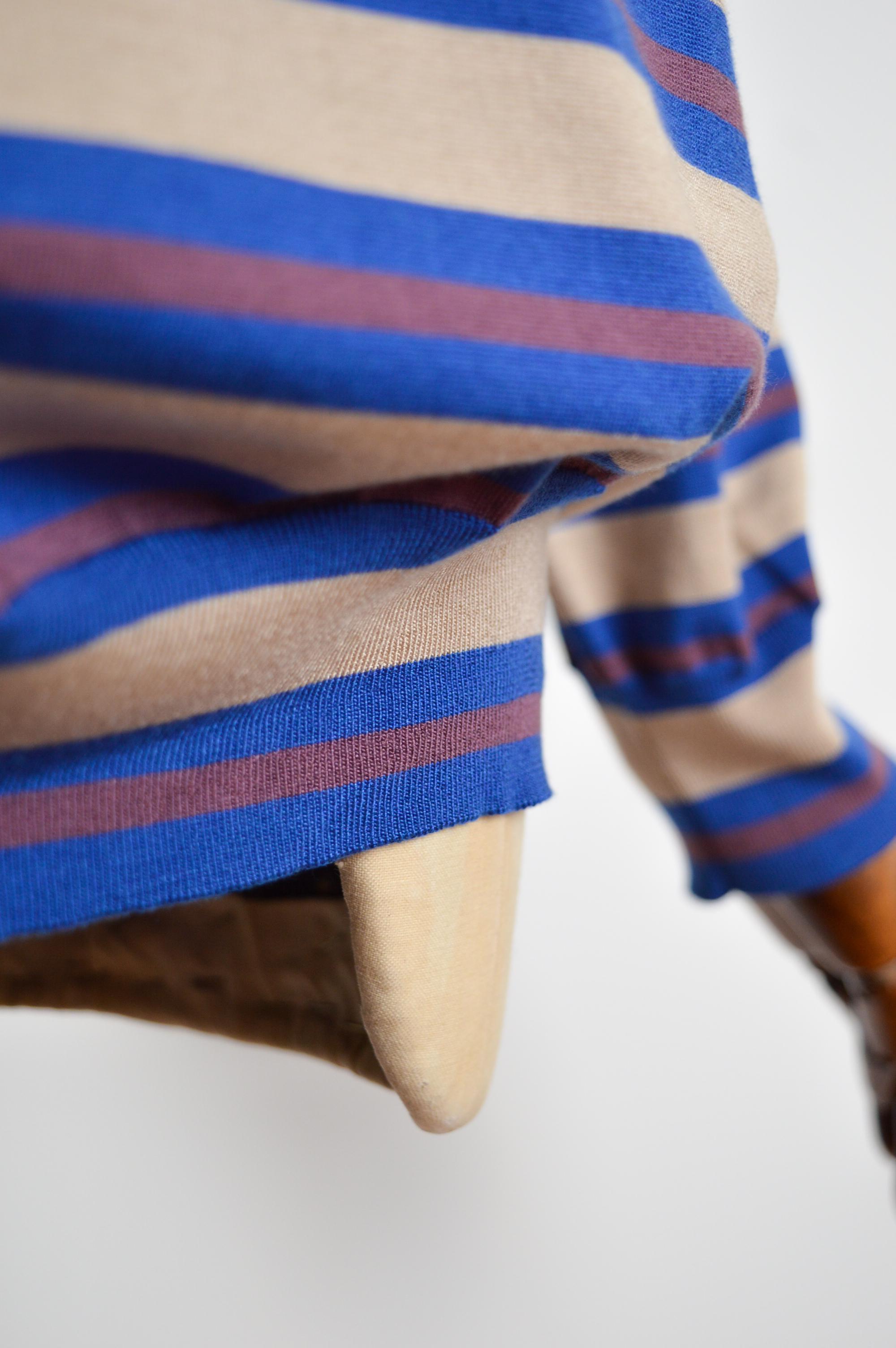 A/W 2022 Runway sample LOUIS VUITTON Striped Knit Polo Sweater - Rugby Shirt For Sale 5