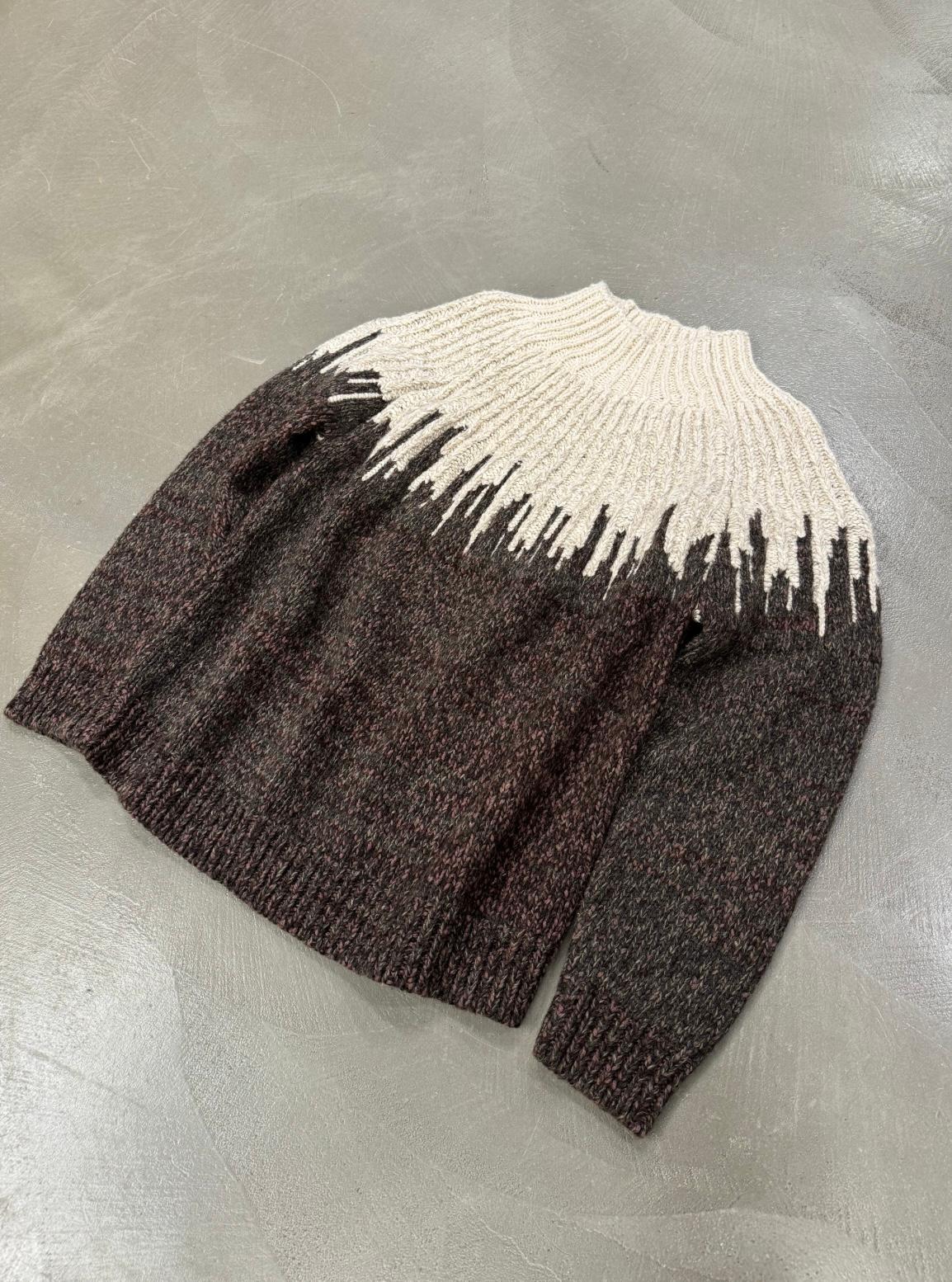 Noir A/W 2024 Bottega Veneta - Maille jacquard épaisse en vente