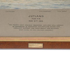 Uno schizzo ad acquerello di W. L. Wyllie sulla battaglia dello Jutland, che mostra la posizione