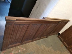 A W N Pugin, attributed, Four Pieces of Gothic Revival Oak Linen Fold Paneling