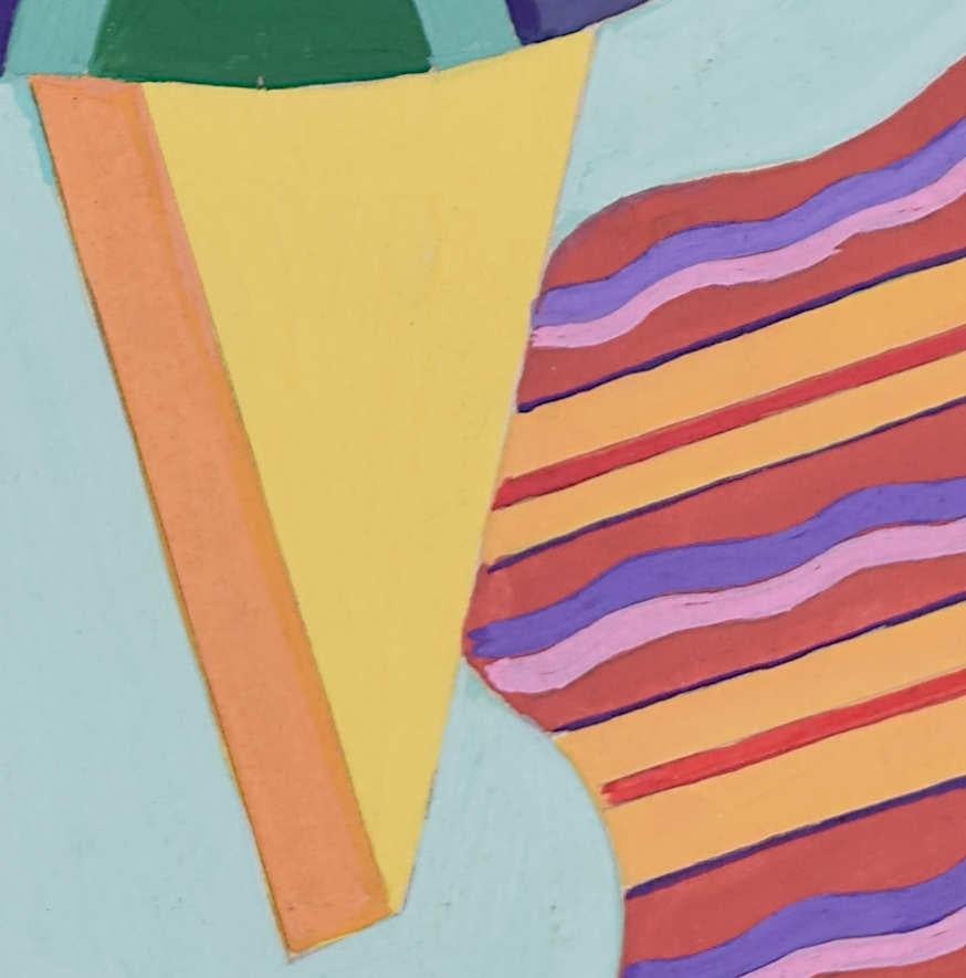 Geometrie in Abstraktion, Gouache von A W Wallis im Angebot 4