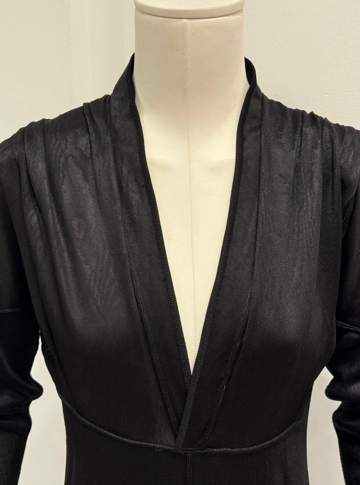 Black A/W1986 Alaia - Robe midi pour le défilé en vente