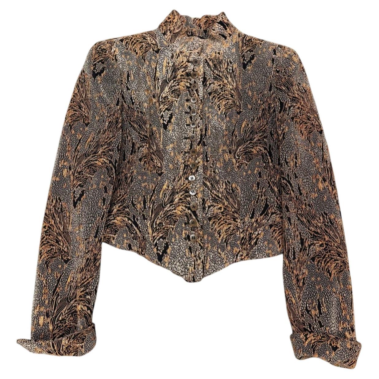 A/W1989 Giorgio Armani paisley brocade jacket
