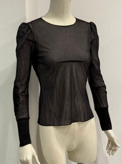 A/W1991-1992 Maison Margiela cigarette shoulder mesh longslaeve top