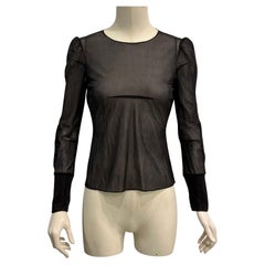 A/W1991-1992 Maison Margiela cigarette shoulder mesh longslaeve top