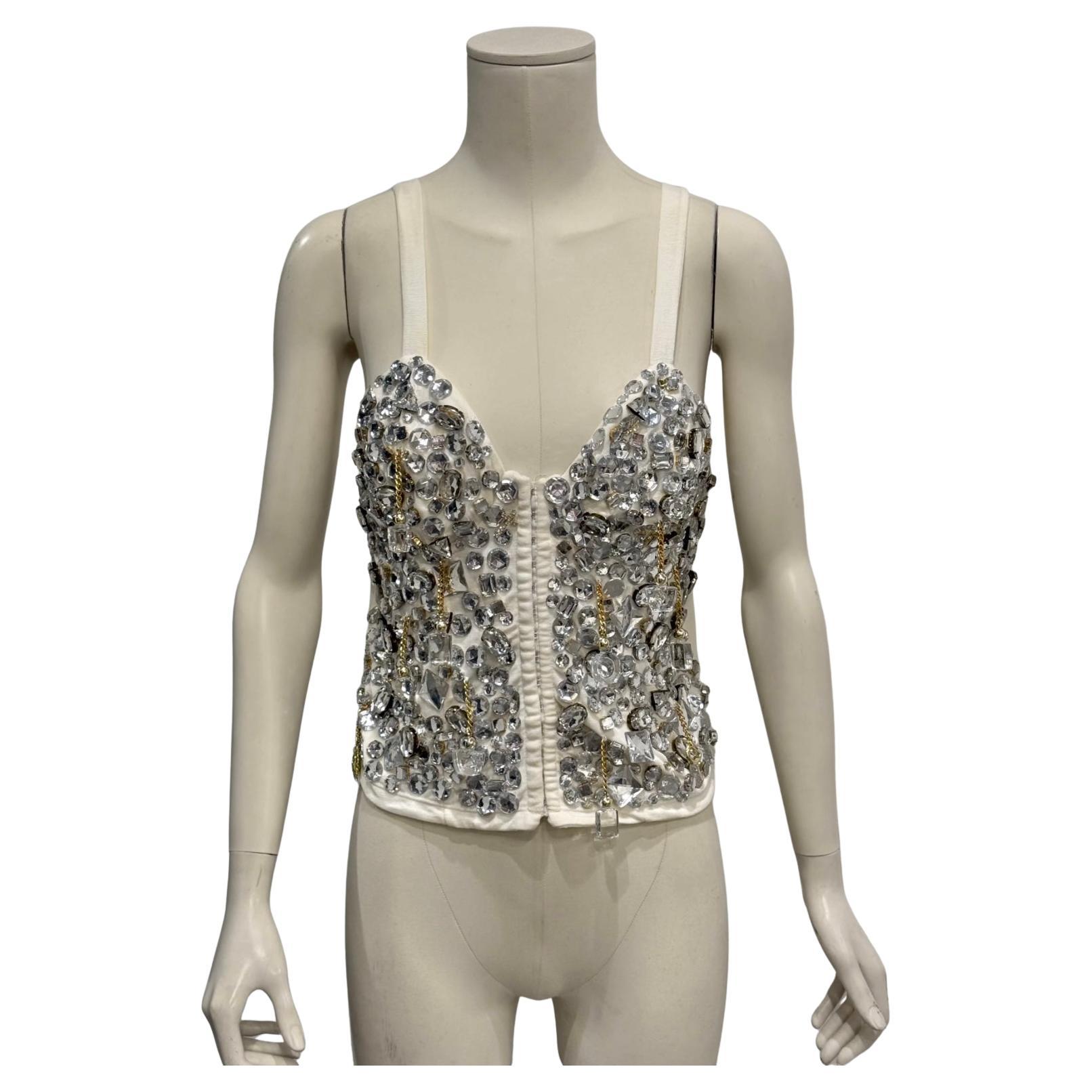 A/W1991 Dolce & Gabbana - Corset en cristal perlé