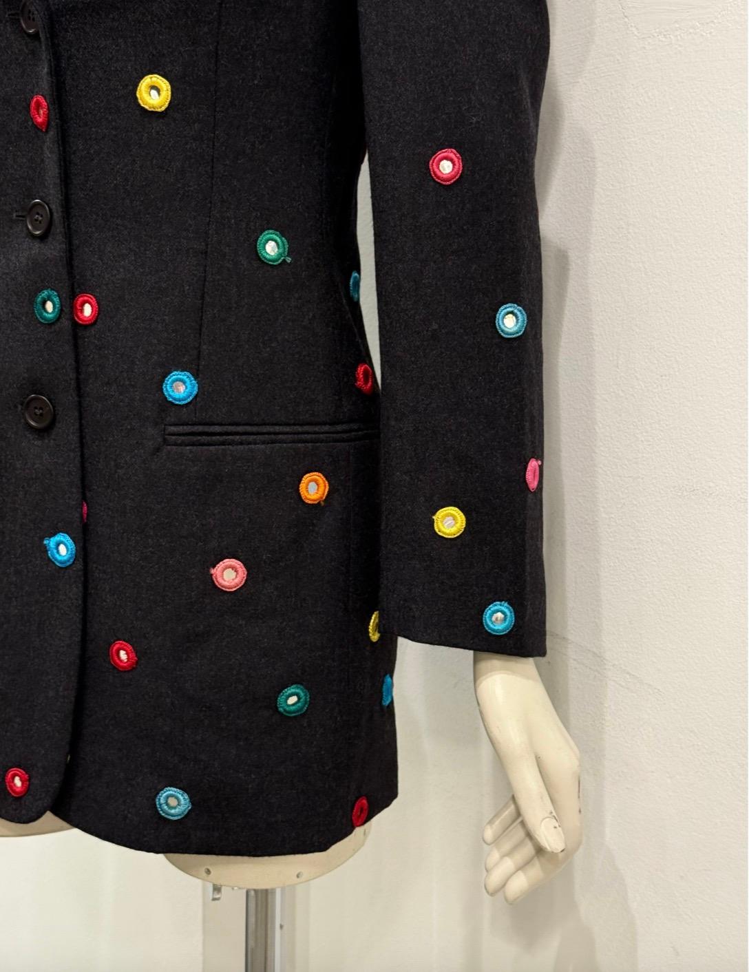 A/W1992 Dolce & Gabbana documenté défilé miroirs blazer en vente 7