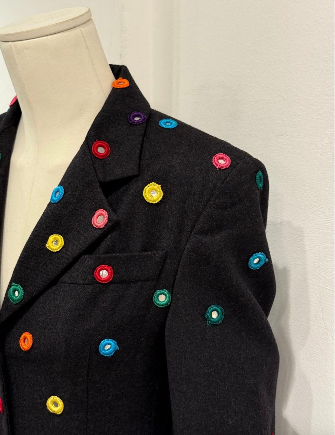 A/W1992 Dolce & Gabbana documenté défilé miroirs blazer en vente 8