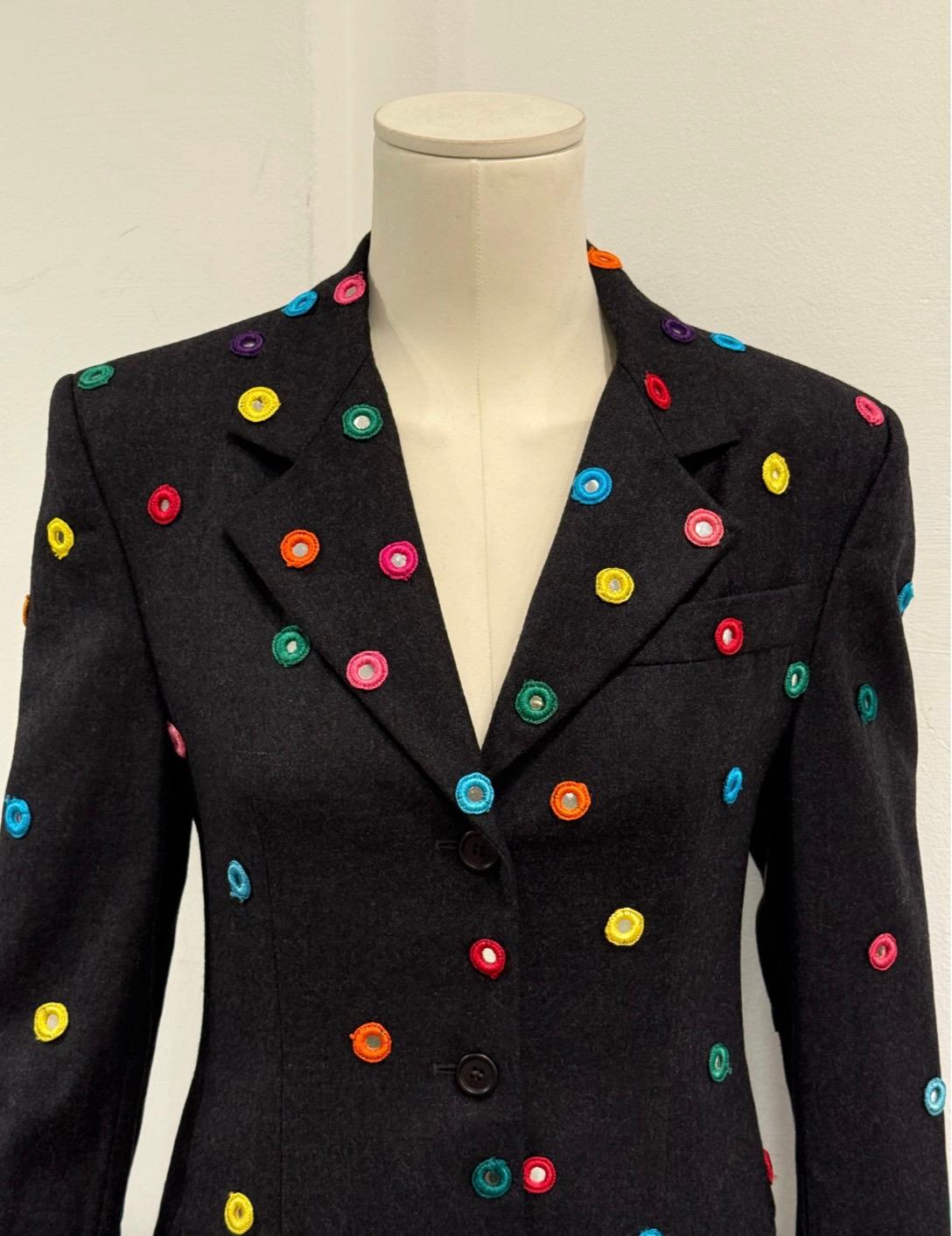 A/W1992 Dolce & Gabbana documenté défilé miroirs blazer Pour femmes en vente