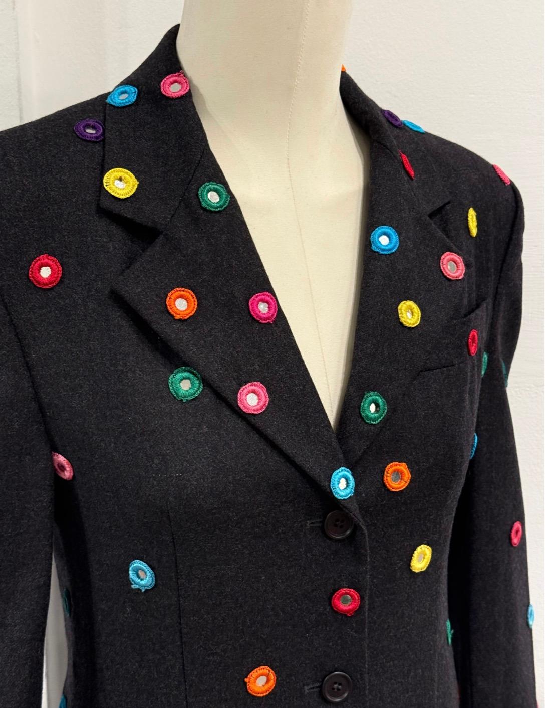 A/W1992 Dolce & Gabbana documenté défilé miroirs blazer en vente 1