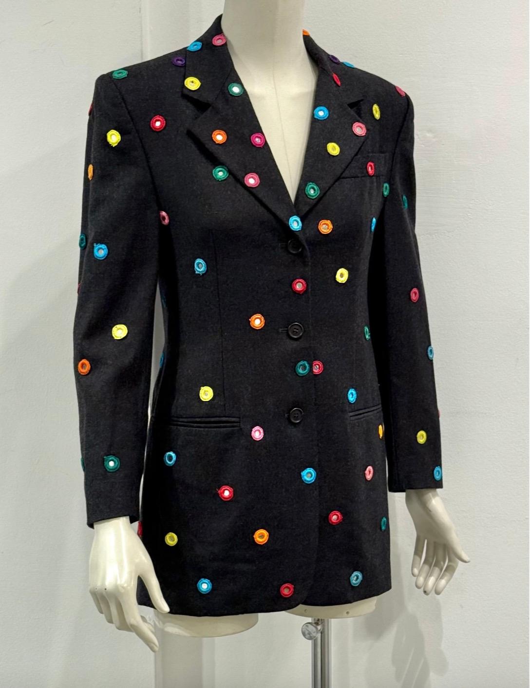A/W1992 Dolce & Gabbana documenté défilé miroirs blazer en vente 2