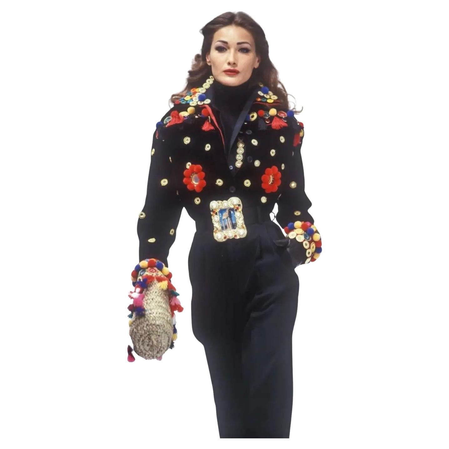 A/W1992 Dolce & Gabbana documenté défilé miroirs blazer en vente