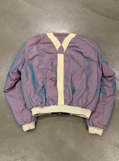 A/W1993 Emporio Armani iridescent oversized bomber jacket