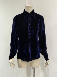 A/W1995 Gucci by Tom Ford velvet iridescent shirt Regular