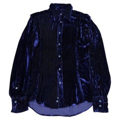 A/W1995 Gucci by Tom Ford velvet iridescent shirt Regular