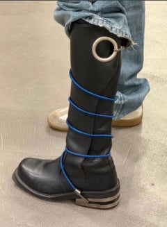 A/W1996 Dirk Bikkembergs "hole-heel" bungee boots