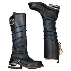 A/W1996 Dirk Bikkembergs "hole-heel" bungee boots