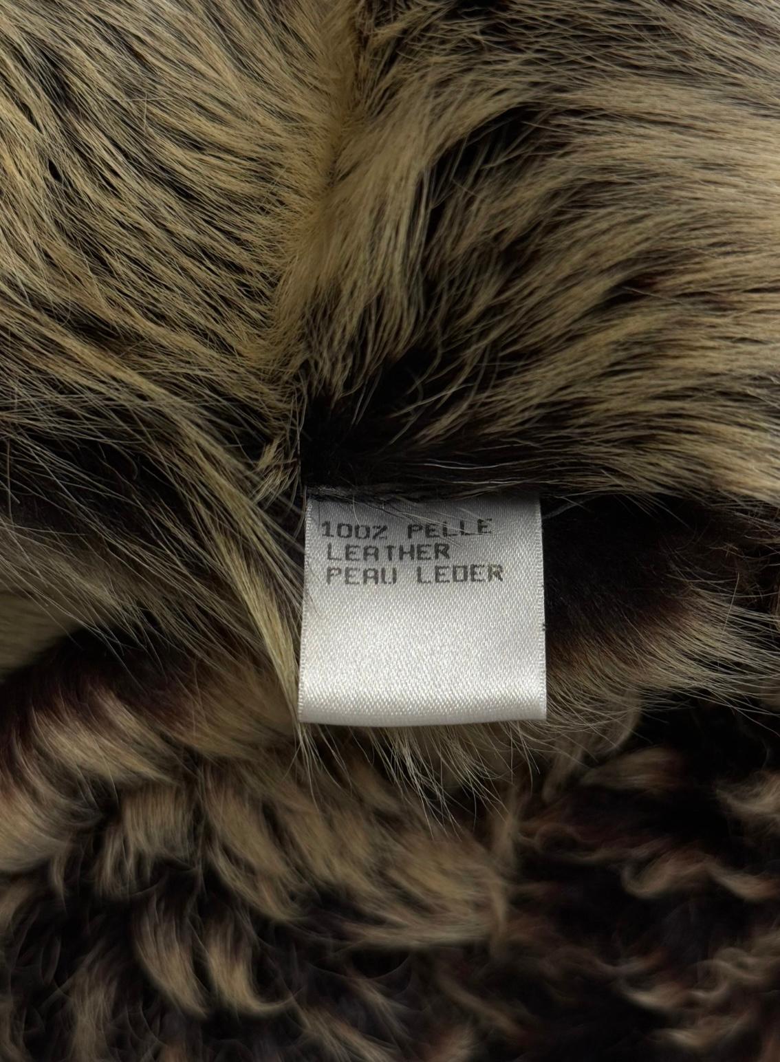 A/I 1999 Roberto Cavalli cappotto patchwork oversize in shearling in vendita 5