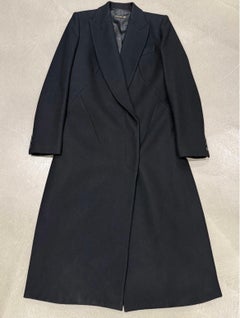 A/W2001 Alexander McQueen runway paneled wool wrap coa