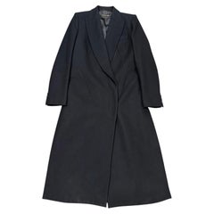 A/W2001 Alexander McQueen runway paneled wool wrap coa