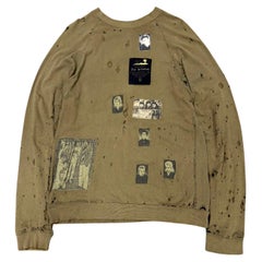 A/W2001 Raf Simons 'Riot Riot' patchwork col ras du cou détruit