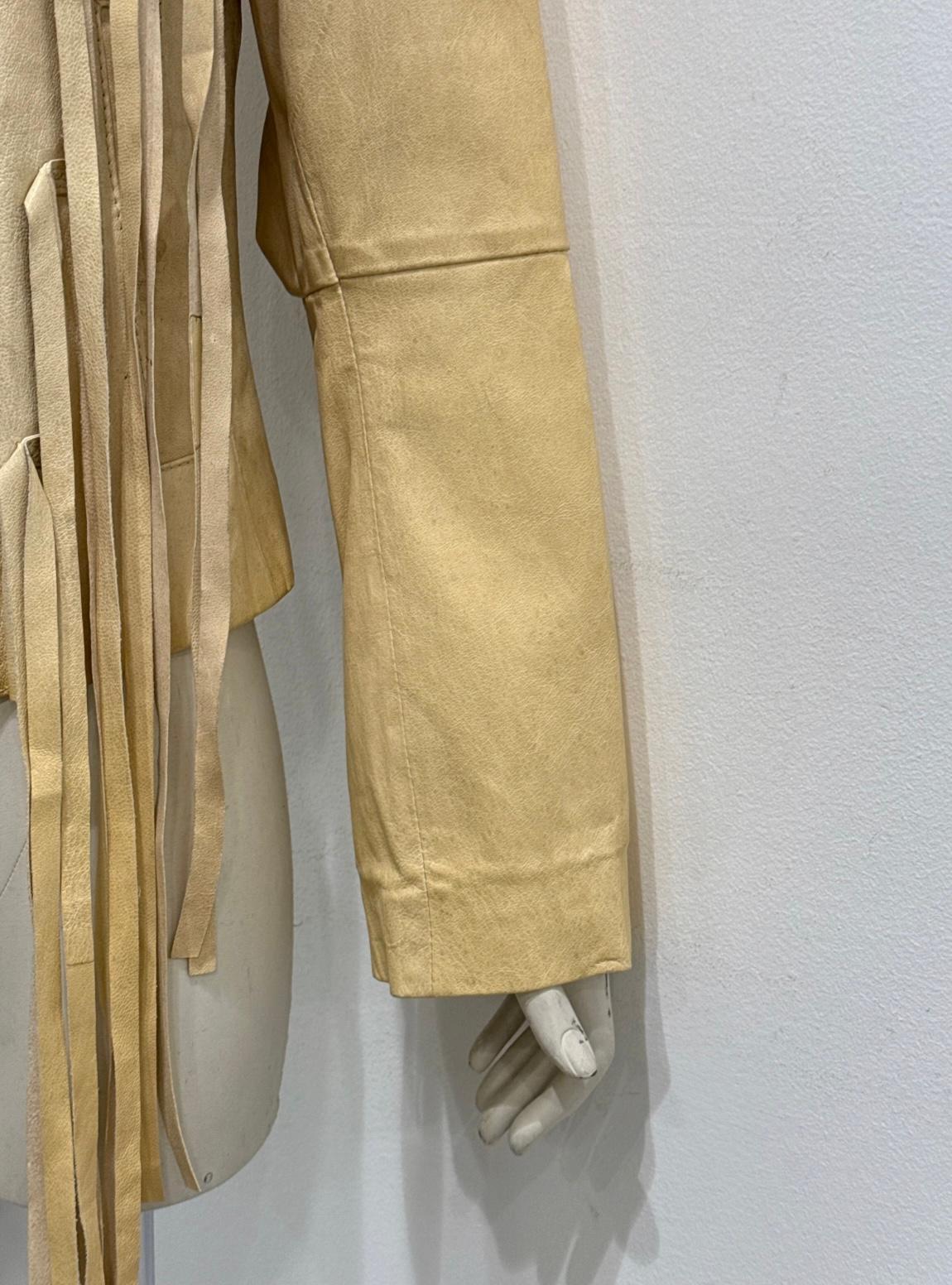 Giacca con cinturino in pelle Ann Demeulemeester A/I2002 in vendita 7