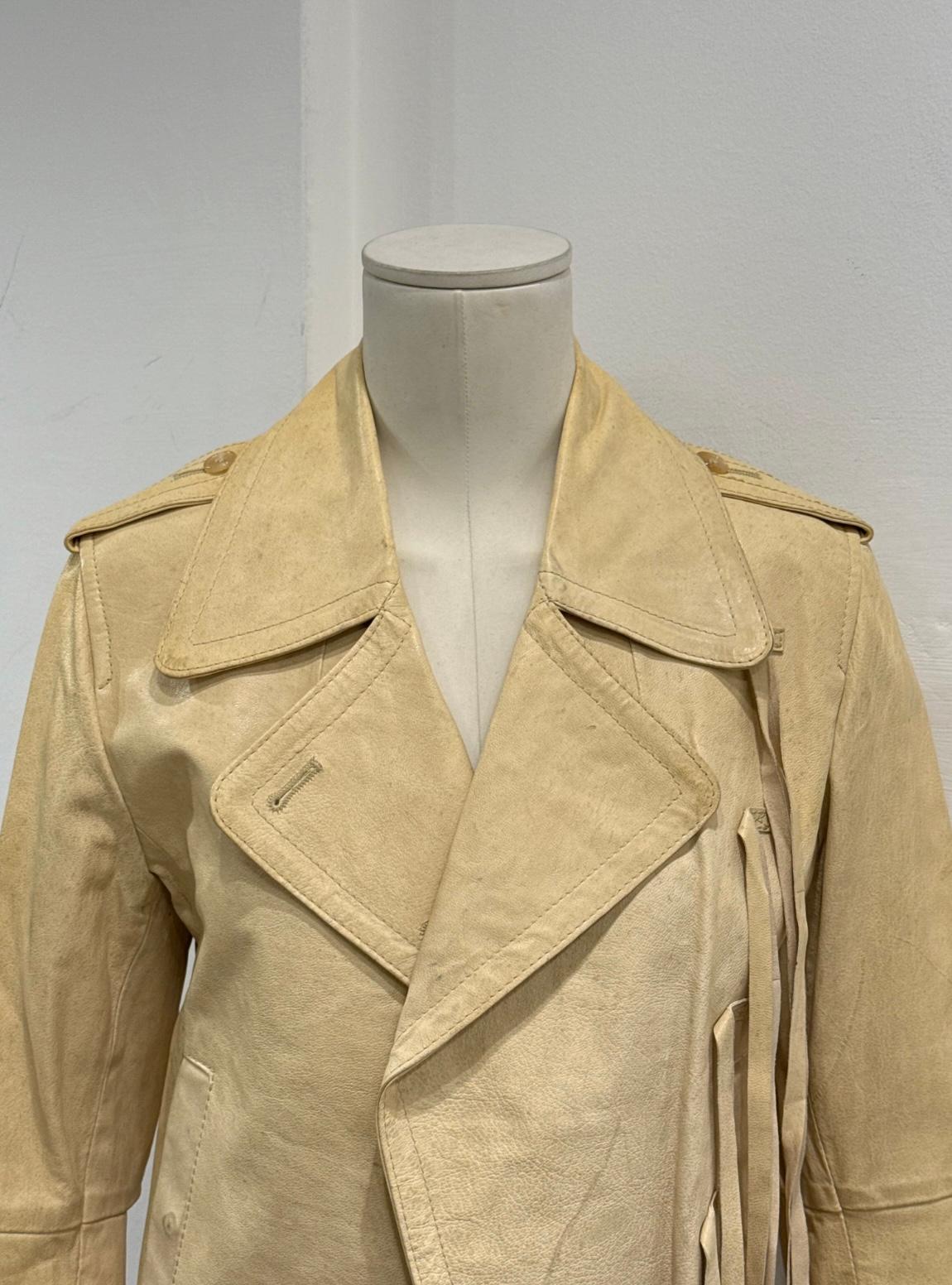 Giacca con cinturino in pelle Ann Demeulemeester A/I2002 in vendita 8