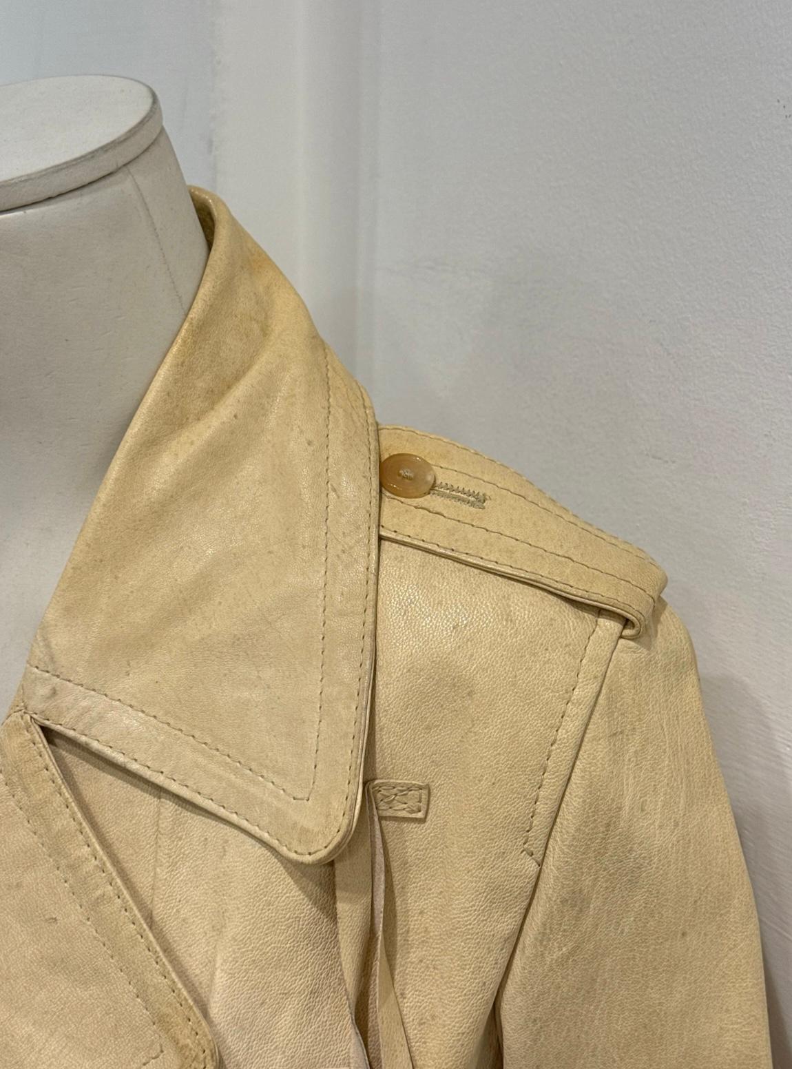 Giacca con cinturino in pelle Ann Demeulemeester A/I2002 in vendita 9