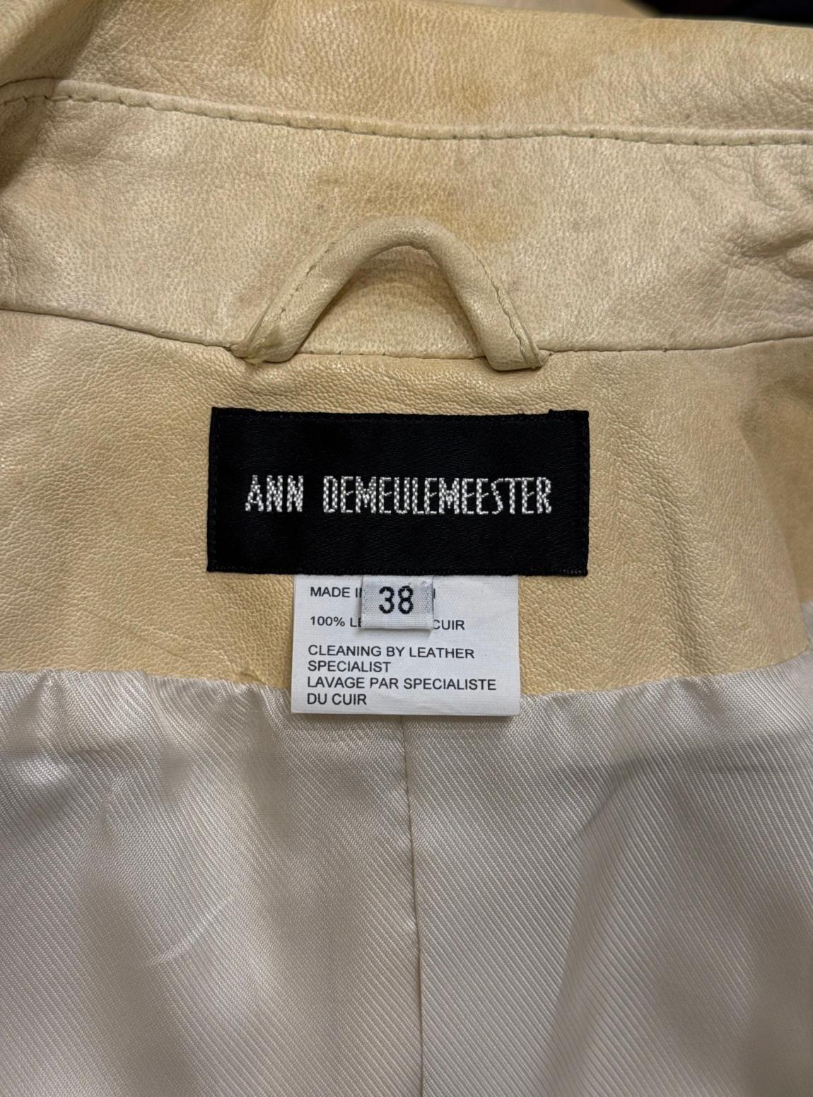 Giacca con cinturino in pelle Ann Demeulemeester A/I2002 in vendita 11