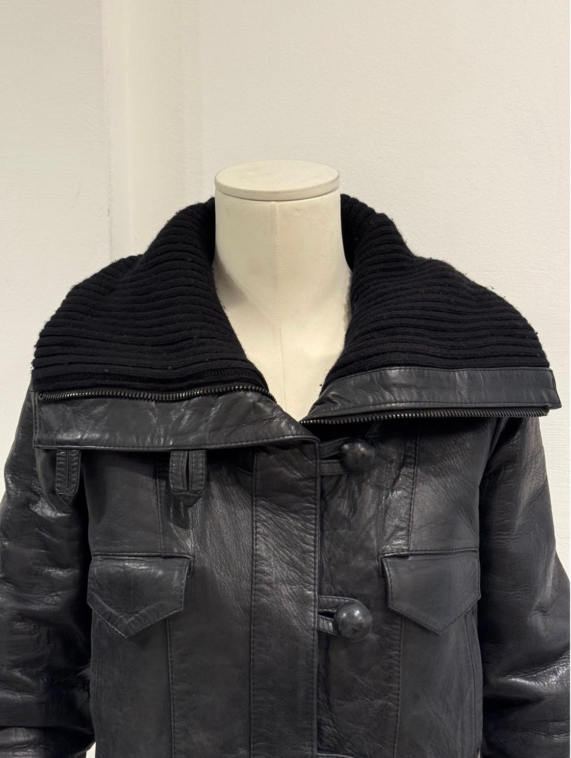 A/W2002 Balenciaga by Nicolas Ghesquiere runway aviator leather jacket 3
