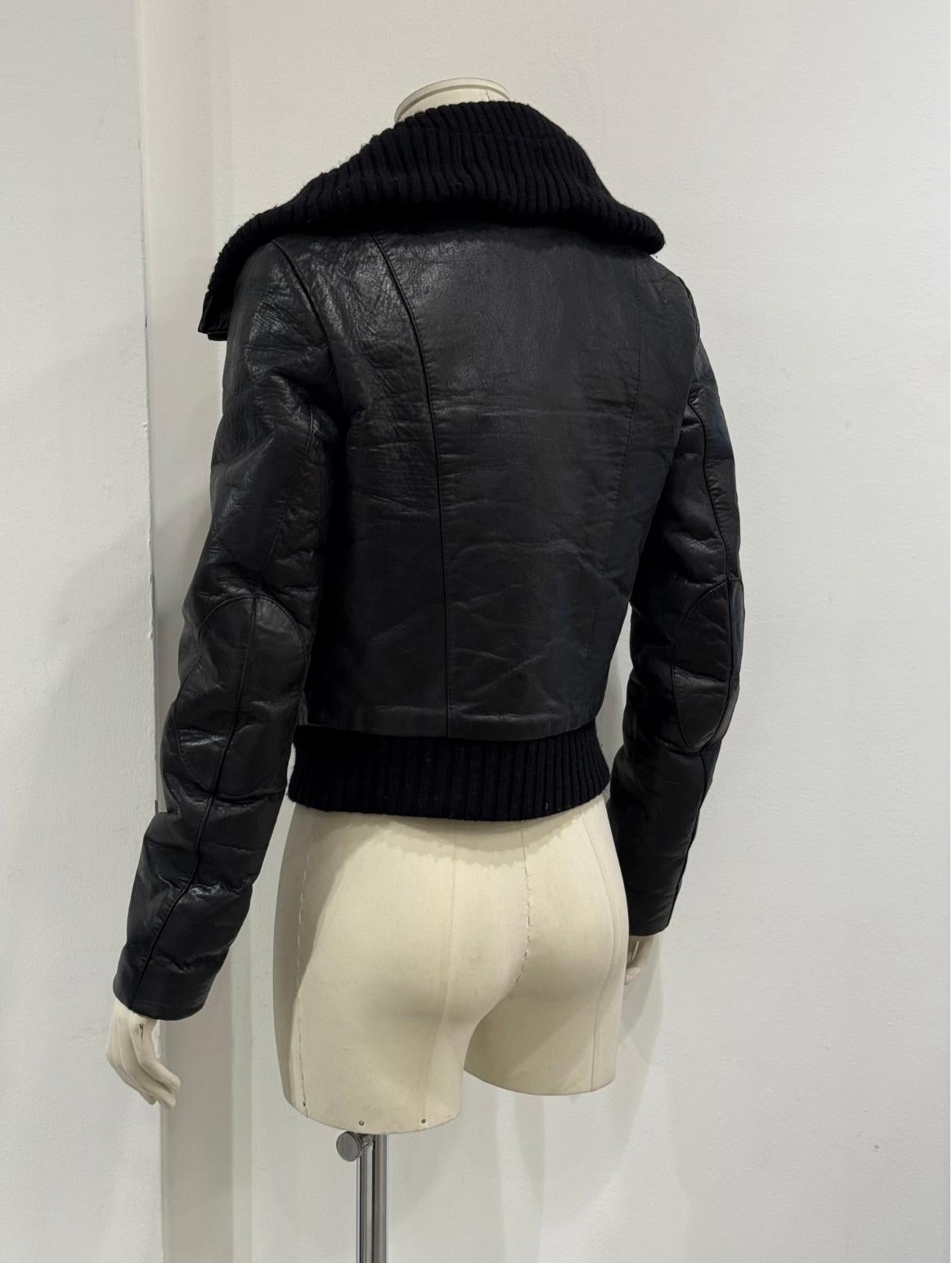 A/W2002 Balenciaga by Nicolas Ghesquiere runway aviator leather jacket 4