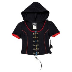 A/W2002 Dolce & Gabbana corset hooded top
