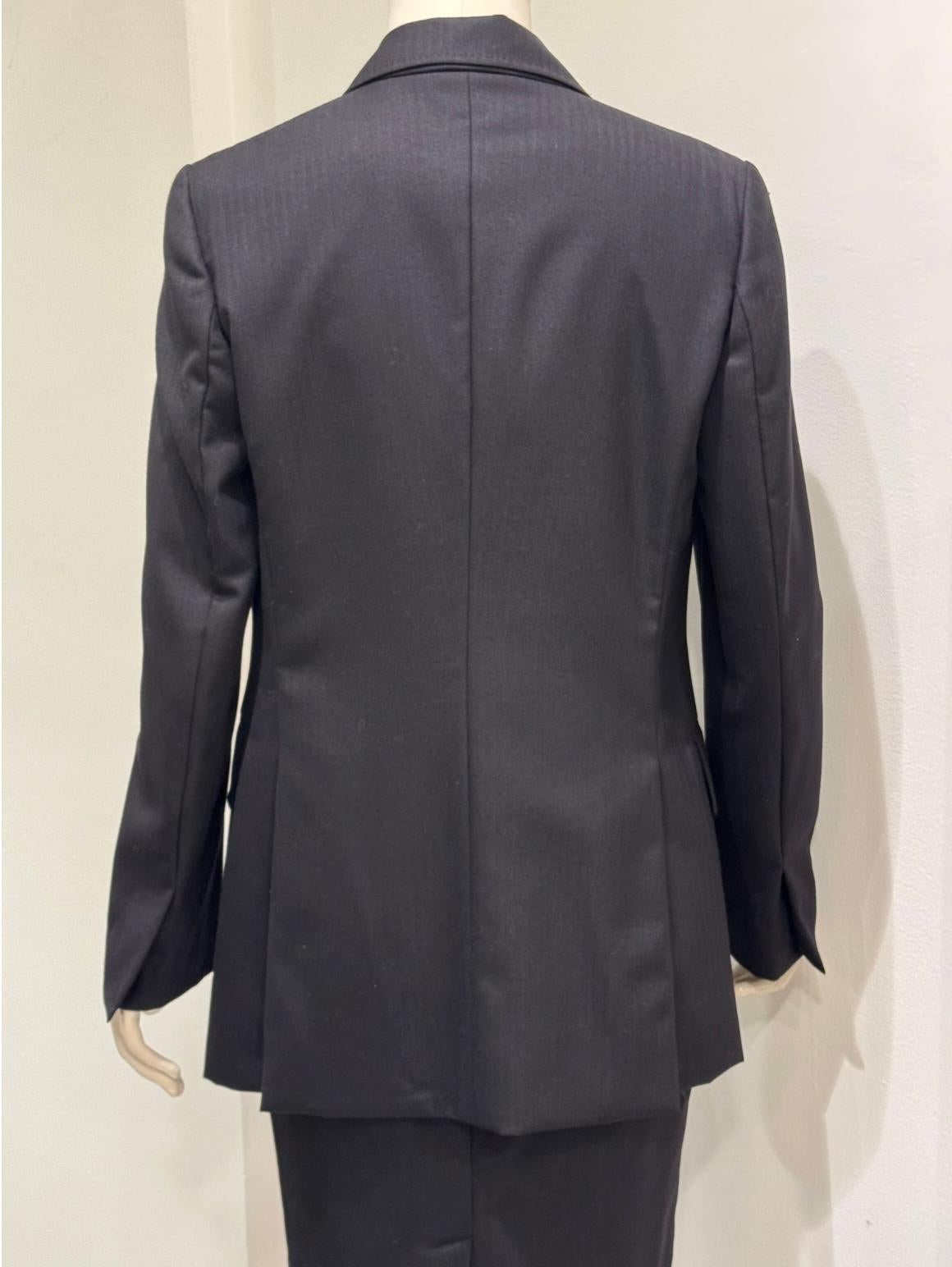 A/W2002 Gucci by Tom Ford - Ensemble blazer et jupe avec cordon en cuir en vente 5