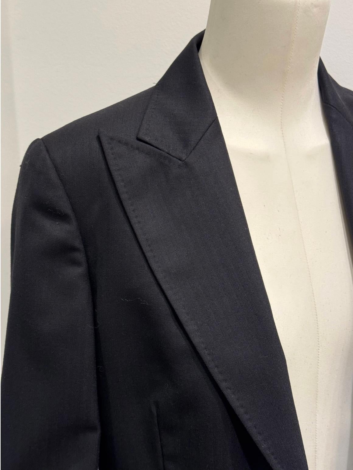 A/W2002 Gucci by Tom Ford - Ensemble blazer et jupe avec cordon en cuir en vente 4