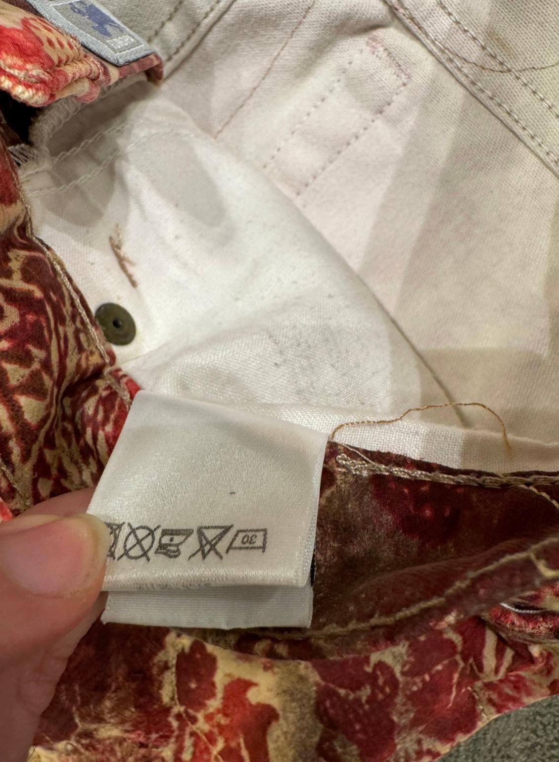 A/W2002 Roberto Cavalli double layer distressed pants in vendita 6