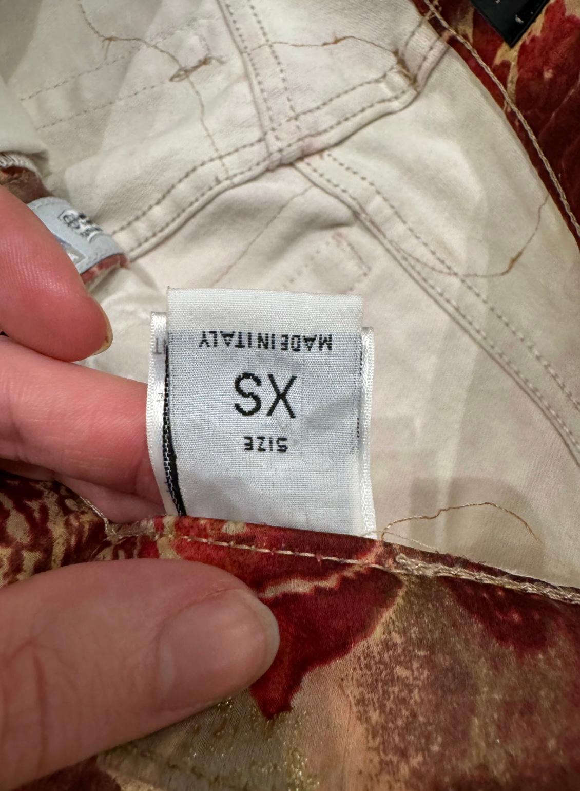 Donna A/W2002 Roberto Cavalli double layer distressed pants in vendita