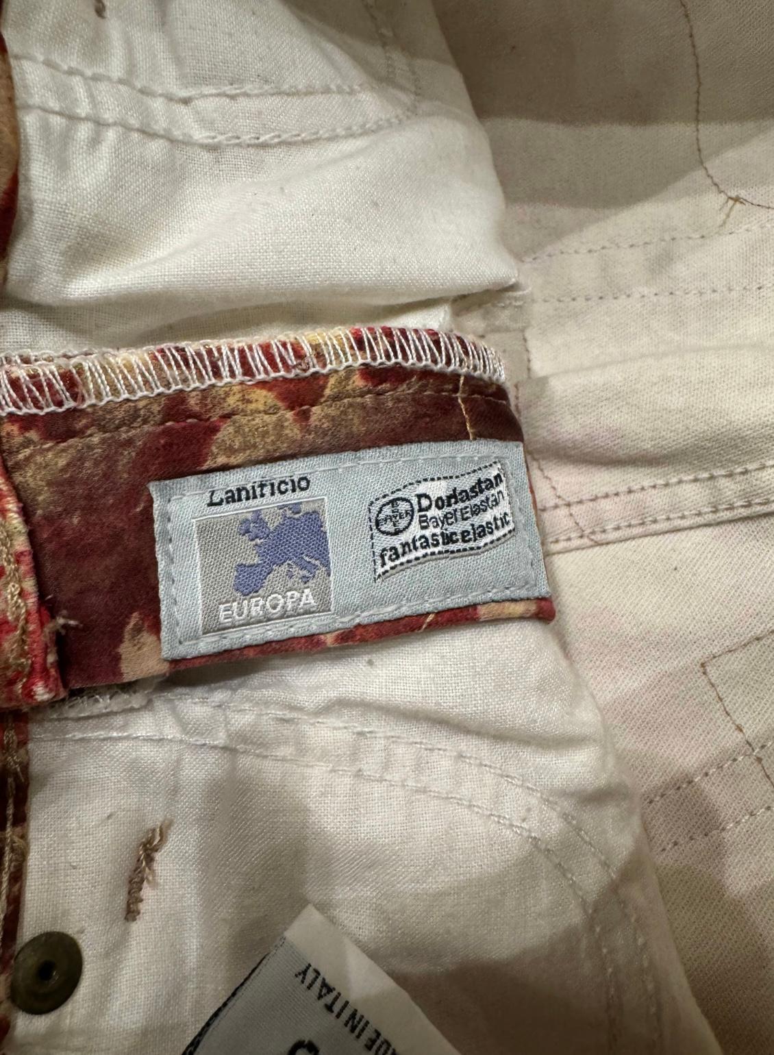 A/W2002 Roberto Cavalli double layer distressed pants in vendita 2