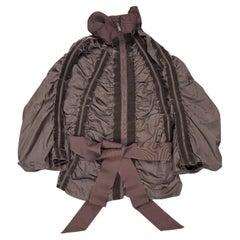 A/W2002 Yves Saint Laurent by Tom Ford ruched velvet jacket with bow belt