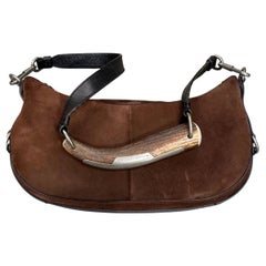 A/W2002 Yves Saint Laurent Mombasa suede bag