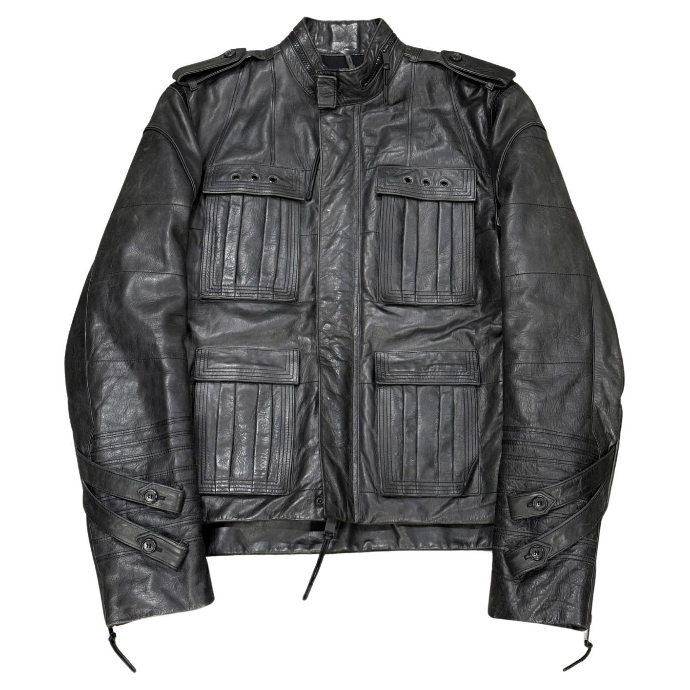 A/W2003 Dior by Hedi Slimane Campagne 'Luster' Veste en cuir M65