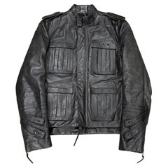 A/W2003 Dior by Hedi Slimane Campagne 'Luster' Veste en cuir M65