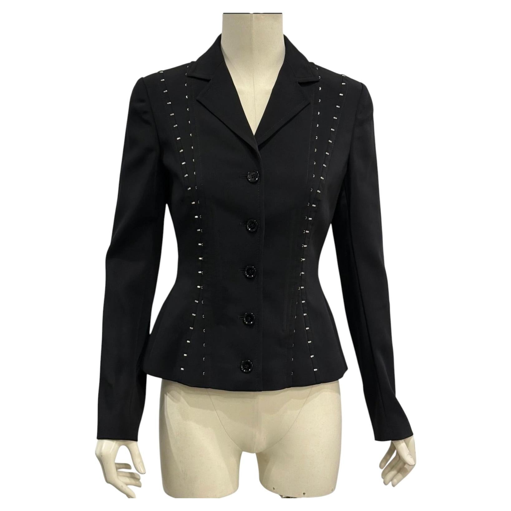 A/W2003 Dolce & Gabbana hook and eye tailored blazer