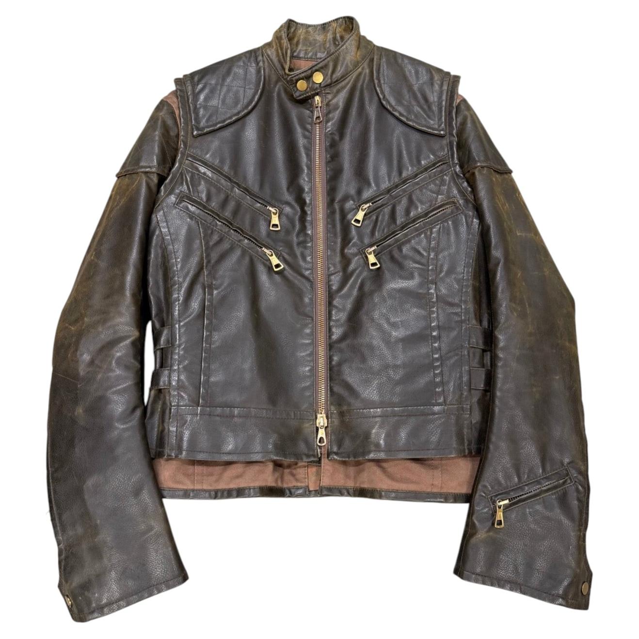 A/W2003 Dsquared2 3-in-1 runway coated military jacket im Angebot