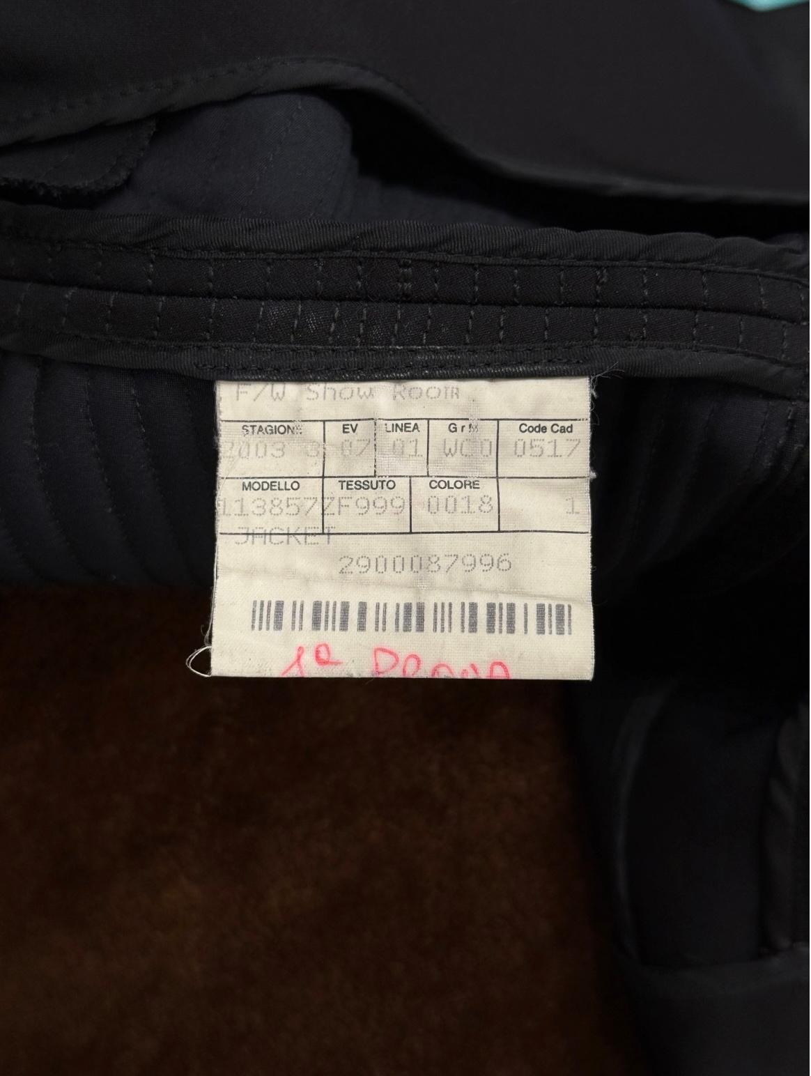 A/W2003 Gucci by Tom Ford - Veste militaire avec empiècements matelassés en vente 11